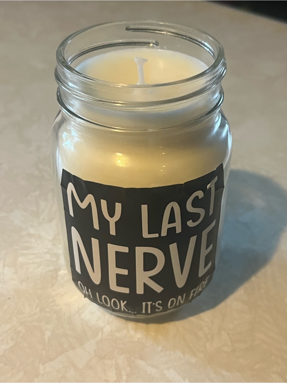 16 oz My last Nerve Soy Candle, Spiced Apple Pecan New